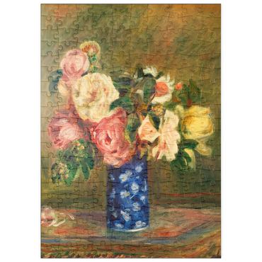 Darstellung des Puzzle Motivs puzzleplate Bouquet of Roses (Le Bouquet de roses) (1882) by Pierre-Auguste Renoir 200 Puzzle