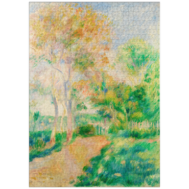 Darstellung des Puzzle Motivs puzzleplate Autumn Landscape (Paysage d'automne) (1884) by Pierre-Auguste Renoir 1000 Puzzle