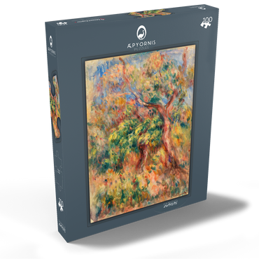 Darstellung des Puzzle Motivs Landscape (Paysage) (1916) by Pierre-Auguste Renoir 100 Puzzle Schachtel Ansicht2