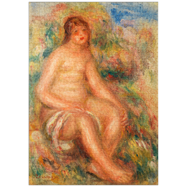 Darstellung des Puzzle Motivs puzzleplate Bather (Baigneuse) (1918) by Pierre-Auguste Renoir 1000 Puzzle