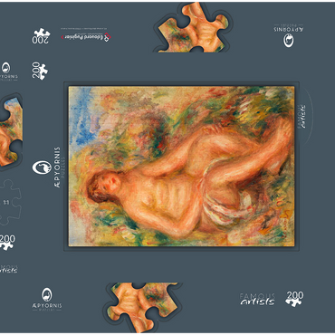 Darstellung des Puzzle Motivs Bather (Baigneuse) (1918) by Pierre-Auguste Renoir 200 Puzzle Schachtel 3D Modell