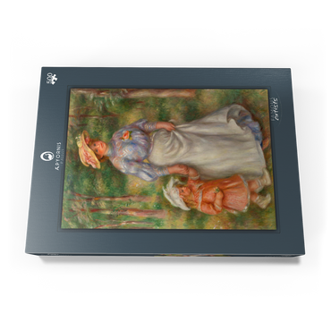 Darstellung des Puzzle Motivs Promenade (La Promenade) (1906) by Pierre-Auguste Renoir 500 Puzzle Schachtel Ansicht3