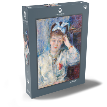 Darstellung des Puzzle Motivs Portrait of Mademoiselle Marie Murer (Portrait de Mademoiselle Marie Murer) (1877) by Pierre-Auguste Renoir 1000 Puzzle Schachtel Ansicht2