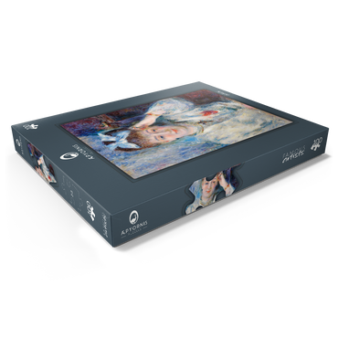 Darstellung des Puzzle Motivs Portrait of Mademoiselle Marie Murer (Portrait de Mademoiselle Marie Murer) (1877) by Pierre-Auguste Renoir 100 Puzzle Schachtel Ansicht1