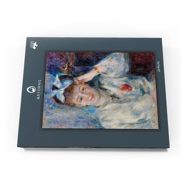 Darstellung des Puzzle Motivs Portrait of Mademoiselle Marie Murer (Portrait de Mademoiselle Marie Murer) (1877) by Pierre-Auguste Renoir 100 Puzzle Schachtel Ansicht3