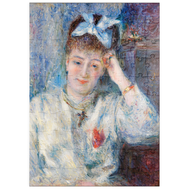 Darstellung des Puzzle Motivs puzzleplate Portrait of Mademoiselle Marie Murer (Portrait de Mademoiselle Marie Murer) (1877) by Pierre-Auguste Renoir 100 Puzzle