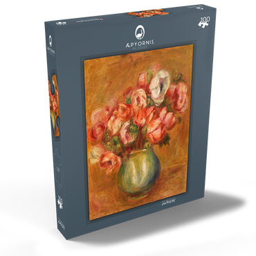 Darstellung des Puzzle Motivs Anemones (Anémones) (1907) by Pierre-Auguste Renoir 100 Puzzle Schachtel Ansicht2