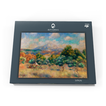 Darstellung des Puzzle Motivs Mount of Sainte-Victoire (1888–1889) by Pierre-Auguste Renoir 200 Puzzle Schachtel Ansicht3