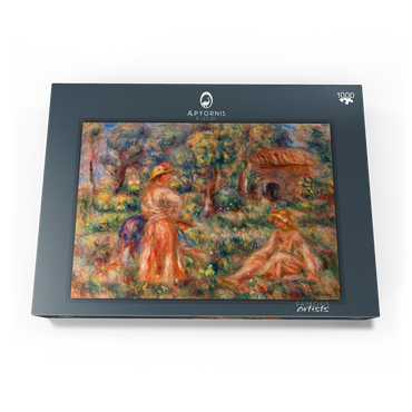 Darstellung des Puzzle Motivs Girls in a Landscape (Jeunes filles dans un paysage) (1918) by Pierre-Auguste Renoir 1000 Puzzle Schachtel Ansicht3