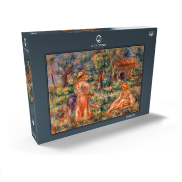 Darstellung des Puzzle Motivs Girls in a Landscape (Jeunes filles dans un paysage) (1918) by Pierre-Auguste Renoir 500 Puzzle Schachtel Ansicht2