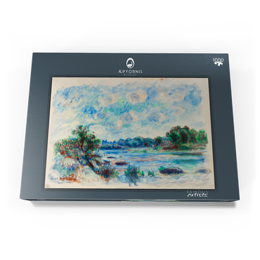 Darstellung des Puzzle Motivs Landscape at Pont–Aven (1892) by Pierre-Auguste Renoir 1000 Puzzle Schachtel Ansicht3