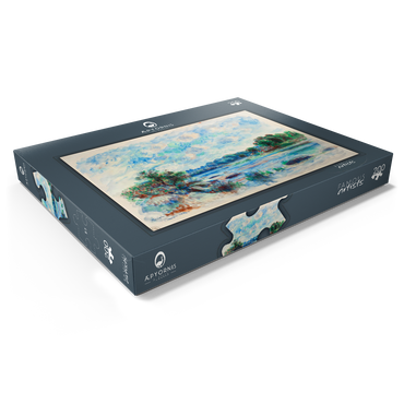 Darstellung des Puzzle Motivs Landscape at Pont–Aven (1892) by Pierre-Auguste Renoir 200 Puzzle Schachtel Ansicht1