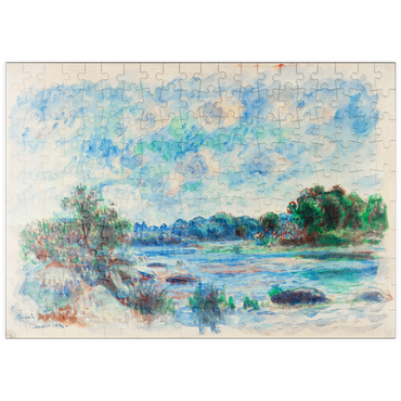 Darstellung des Puzzle Motivs puzzleplate Landscape at Pont–Aven (1892) by Pierre-Auguste Renoir 200 Puzzle