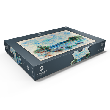Darstellung des Puzzle Motivs Landscape at Pont–Aven (1892) by Pierre-Auguste Renoir 500 Puzzle Schachtel Ansicht1