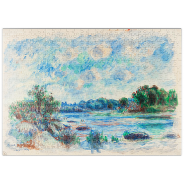 Darstellung des Puzzle Motivs puzzleplate Landscape at Pont–Aven (1892) by Pierre-Auguste Renoir 500 Puzzle