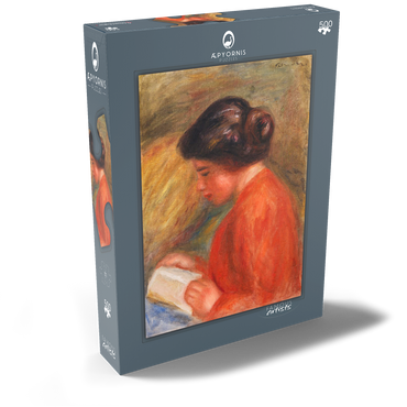 Darstellung des Puzzle Motivs Young Woman Reading (Jeune femme lisant, buste) (1909) by Pierre-Auguste Renoir 500 Puzzle Schachtel Ansicht2