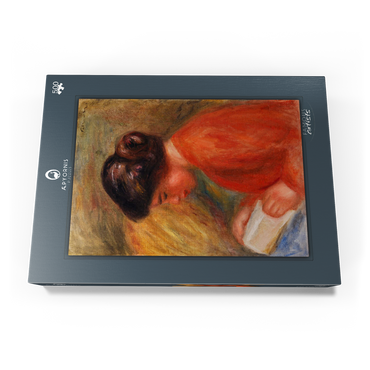 Darstellung des Puzzle Motivs Young Woman Reading (Jeune femme lisant, buste) (1909) by Pierre-Auguste Renoir 500 Puzzle Schachtel Ansicht3