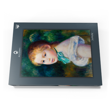 Darstellung des Puzzle Motivs Head of Young Girl (Tête de jeune fille) (1885) by Pierre-Auguste Renoir 1000 Puzzle Schachtel Ansicht3