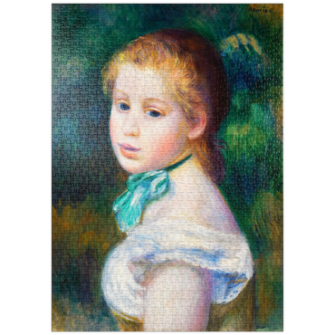 Darstellung des Puzzle Motivs puzzleplate Head of Young Girl (Tête de jeune fille) (1885) by Pierre-Auguste Renoir 1000 Puzzle
