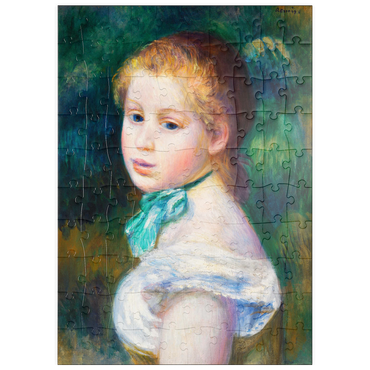 Darstellung des Puzzle Motivs puzzleplate Head of Young Girl (Tête de jeune fille) (1885) by Pierre-Auguste Renoir 100 Puzzle