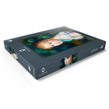Darstellung des Puzzle Motivs Head of Young Girl (Tête de jeune fille) (1885) by Pierre-Auguste Renoir 200 Puzzle Schachtel Ansicht1
