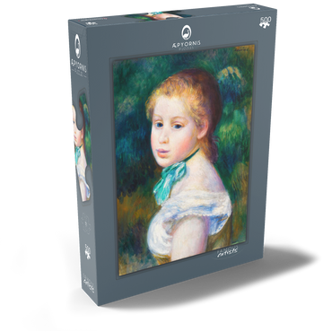 Darstellung des Puzzle Motivs Head of Young Girl (Tête de jeune fille) (1885) by Pierre-Auguste Renoir 500 Puzzle Schachtel Ansicht2