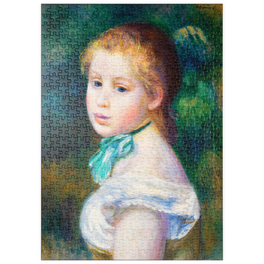 Darstellung des Puzzle Motivs puzzleplate Head of Young Girl (Tête de jeune fille) (1885) by Pierre-Auguste Renoir 500 Puzzle