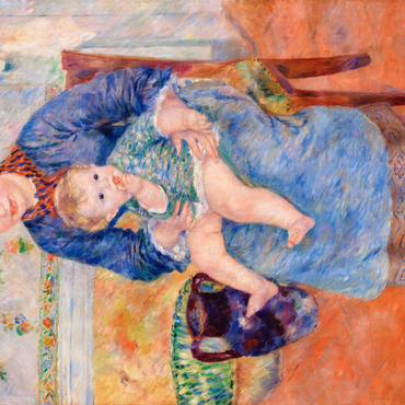 Darstellung des Puzzle Motivs Young Mother (Jeune mère) (1881) by Pierre-Auguste Renoir 100 Puzzle 3D Modell