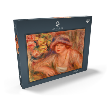 Darstellung des Puzzle Motivs Woman Leaning (Femme accoudée) (1918) by Pierre-Auguste Renoir 100 Puzzle Schachtel Ansicht2