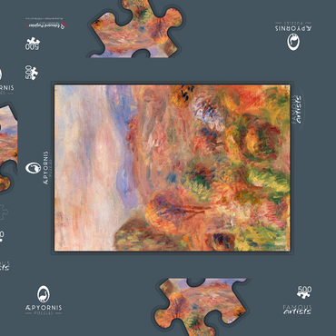 Darstellung des Puzzle Motivs Landscape (Paysage) (1911) by Pierre-Auguste Renoir 500 Puzzle Schachtel 3D Modell