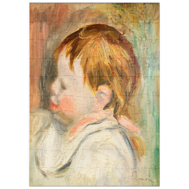 Darstellung des Puzzle Motivs puzzleplate Baby's Head (Tête d'enfant, profil à gauche) (1895) by Pierre-Auguste Renoir 100 Puzzle