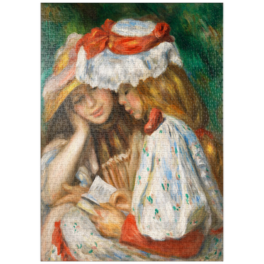 Darstellung des Puzzle Motivs puzzleplate Two Girls Reading (c. 1890–1891) by Pierre-Auguste Renoir 1000 Puzzle