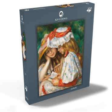 Darstellung des Puzzle Motivs Two Girls Reading (c. 1890–1891) by Pierre-Auguste Renoir 100 Puzzle Schachtel Ansicht2