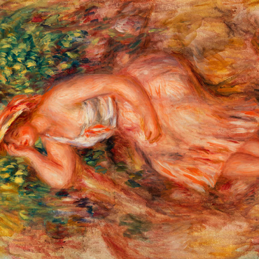 Darstellung des Puzzle Motivs Woman Daydreaming (Rêveuse) (1913) by Pierre-Auguste Renoir 200 Puzzle 3D Modell
