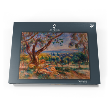 Darstellung des Puzzle Motivs Landscape with Figures, near Cagnes (Paysage avec figures, environs de Cagnes) (1910) by Pierre-Auguste Renoir 500 Puzzle Schachtel Ansicht3