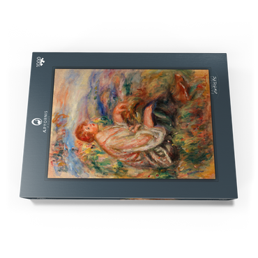 Darstellung des Puzzle Motivs Woman in Tulle Blouse and Black Skirt (Femme en blouse de tulle et en jupe noire dans un paysage) (1917) by Pierre-Auguste Renoir 1000 Puzzle Schachtel Ansicht3