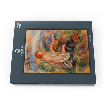 Darstellung des Puzzle Motivs Woman in Tulle Blouse and Black Skirt (Femme en blouse de tulle et en jupe noire dans un paysage) (1917) by Pierre-Auguste Renoir 200 Puzzle Schachtel Ansicht3