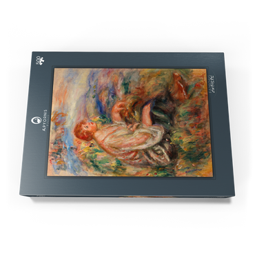 Darstellung des Puzzle Motivs Woman in Tulle Blouse and Black Skirt (Femme en blouse de tulle et en jupe noire dans un paysage) (1917) by Pierre-Auguste Renoir 500 Puzzle Schachtel Ansicht3