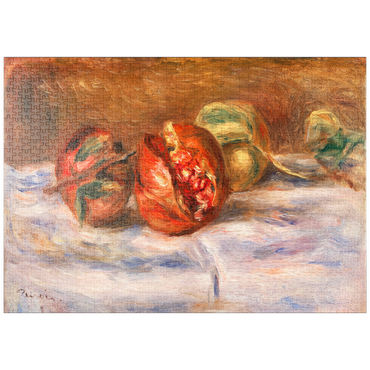 Darstellung des Puzzle Motivs puzzleplate Pomegranates (Grenades) (1910) by Pierre-Auguste Renoir 1000 Puzzle