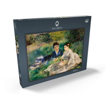 Darstellung des Puzzle Motivs On the Grass (Jeunes femmes assises dans l'herbe) (1873) by Pierre-Auguste Renoir 200 Puzzle Schachtel Ansicht2