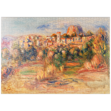 Darstellung des Puzzle Motivs puzzleplate Landscape, La Gaude (Paysage, La Gaude) (1910) by Pierre-Auguste Renoir 1000 Puzzle