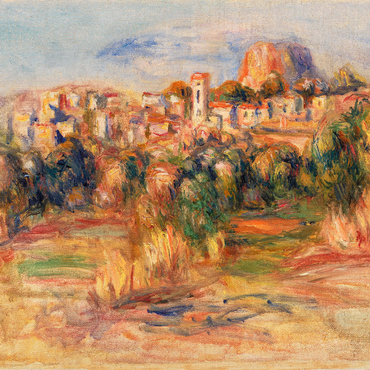 Darstellung des Puzzle Motivs Landscape, La Gaude (Paysage, La Gaude) (1910) by Pierre-Auguste Renoir 1000 Puzzle 3D Modell
