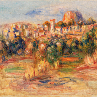 Darstellung des Puzzle Motivs Landscape, La Gaude (Paysage, La Gaude) (1910) by Pierre-Auguste Renoir 500 Puzzle 3D Modell