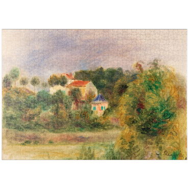 Darstellung des Puzzle Motivs puzzleplate Houses in a Park (Maisons dans un parc) (1911) by Pierre-Auguste Renoir 1000 Puzzle