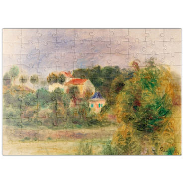 Darstellung des Puzzle Motivs puzzleplate Houses in a Park (Maisons dans un parc) (1911) by Pierre-Auguste Renoir 100 Puzzle