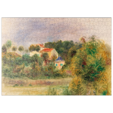 Darstellung des Puzzle Motivs puzzleplate Houses in a Park (Maisons dans un parc) (1911) by Pierre-Auguste Renoir 500 Puzzle
