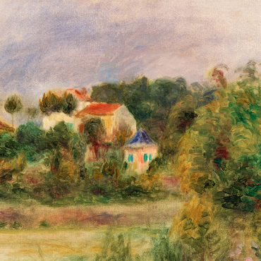 Darstellung des Puzzle Motivs Houses in a Park (Maisons dans un parc) (1911) by Pierre-Auguste Renoir 500 Puzzle 3D Modell