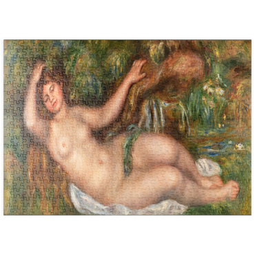 Darstellung des Puzzle Motivs puzzleplate Reclining Nude (Femme nue couchée) (1910) by Pierre-Auguste Renoir 500 Puzzle