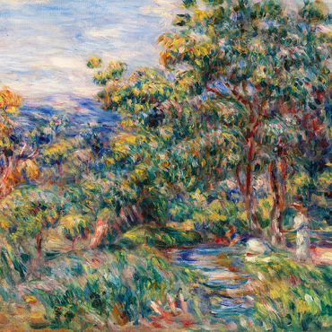 Darstellung des Puzzle Motivs Le Béal (1912) by Pierre-Auguste Renoir 500 Puzzle 3D Modell