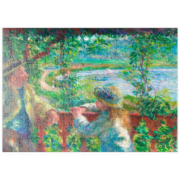 Darstellung des Puzzle Motivs puzzleplate Near the Lake (1879–1890) by Pierre-Auguste Renoir 200 Puzzle
